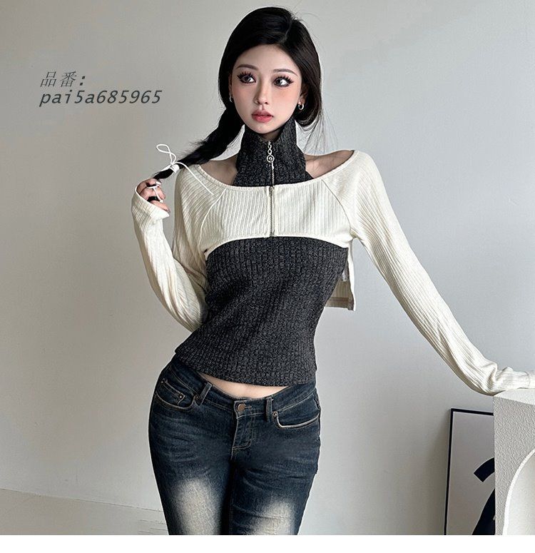 ニットボレロアンサンブル韓国ファッション pai 5 a 685965