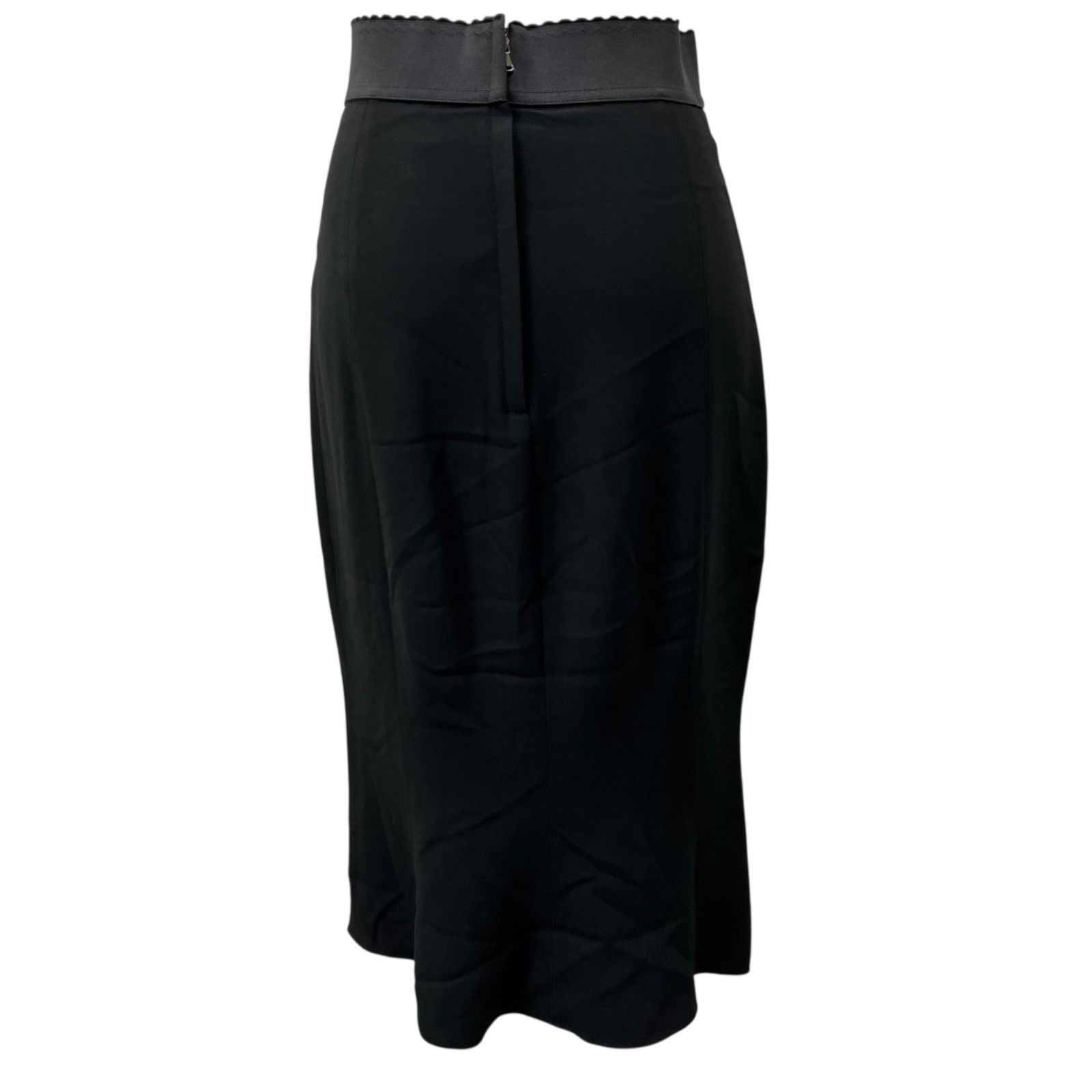 ◇DOLCE&GABBANA ドルガバ ロングスカート ブラック 黒 サイズ38 9号