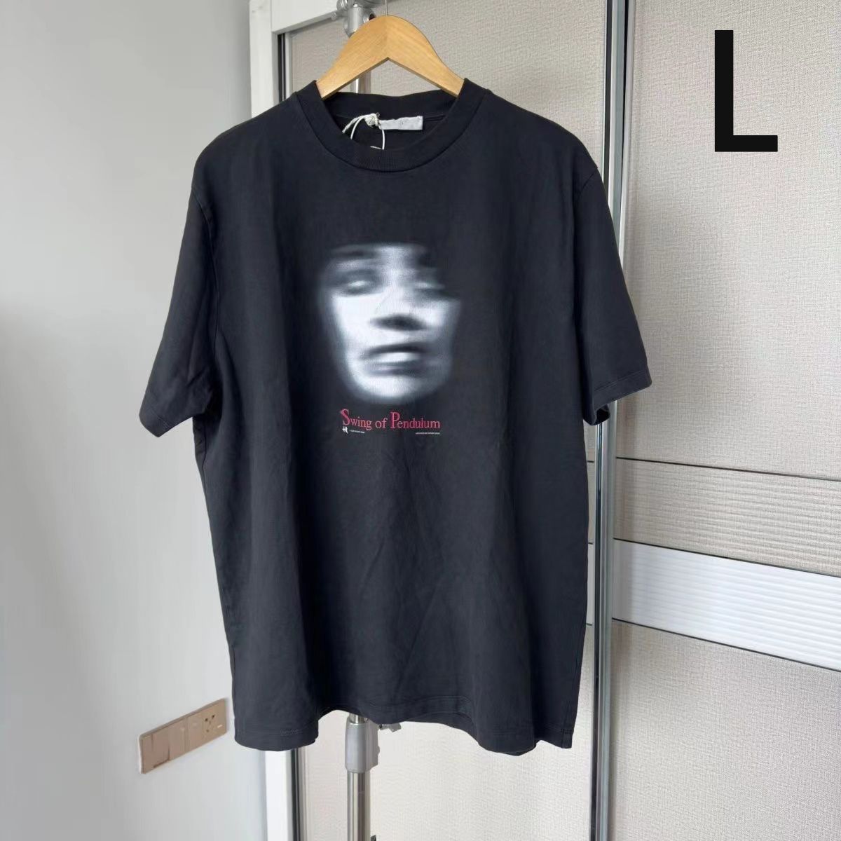 Our Legacy ロゴ BOX プリント コットン Tシャツ ブラック L