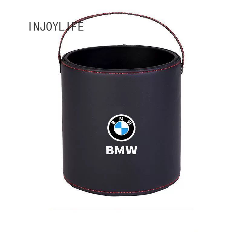 ロゴ入り レッド ダストボックス ごみ箱 BMW ロゴ入り ゴミ箱 ダストボックス エンブレム 車用 車載 BMW