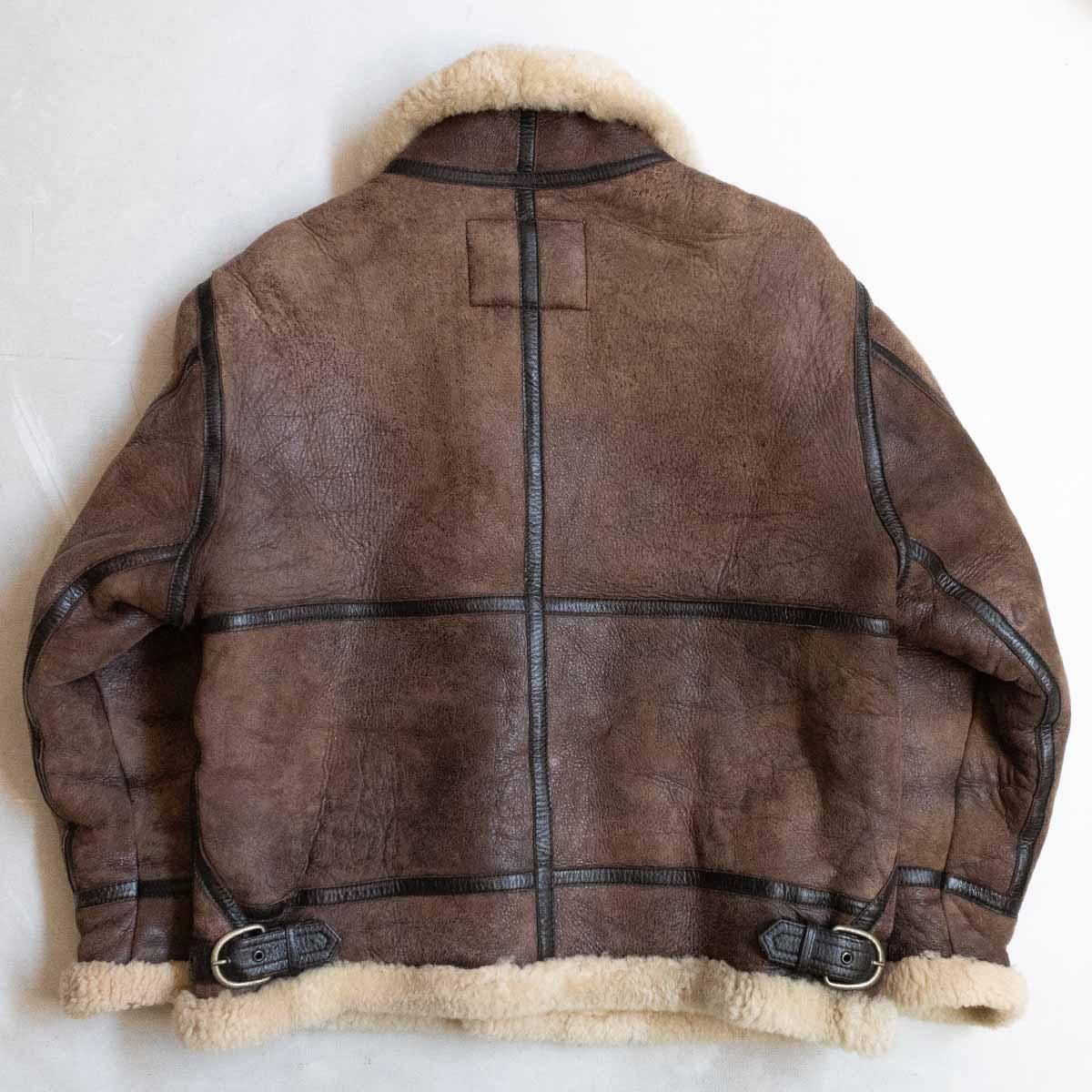 雰囲気抜群】WIND ARMOR【B-3 ムートンボンバージャケット】L ブラウン
