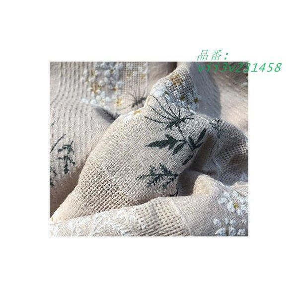 花柄刺繍の大判綿生地 1M単位生地綿100％総柄花刺繍手芸可愛 vii3v231458 生地 刺繍生地