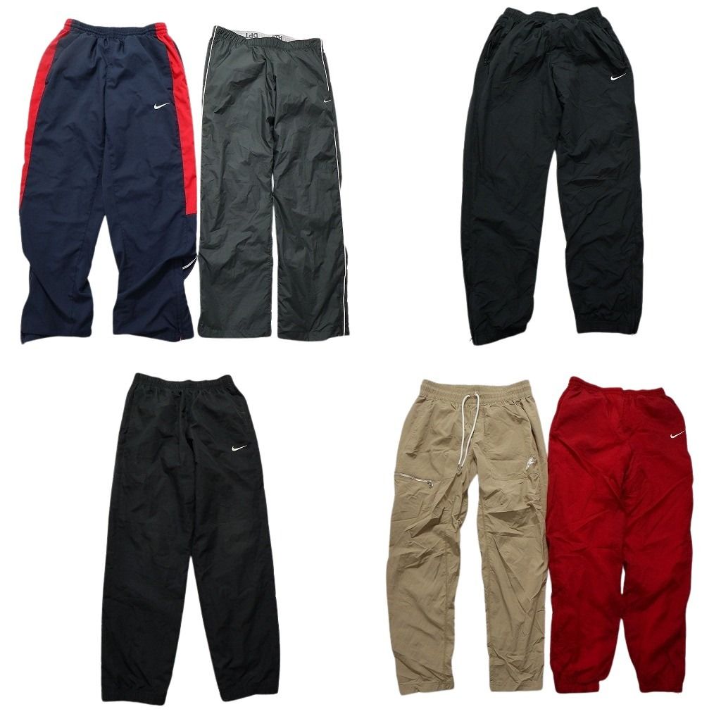 古着卸 まとめ売り ナイキ NIKE ウインドブレーカー パンツ 6枚セット メンズ M トラックパンツ スウォッシュ 古着 NC0764