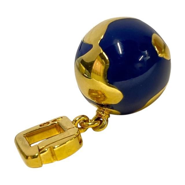 チ*ボ様 ルイヴィトン チャーム トップ K18YG エナメル ダイヤモンド