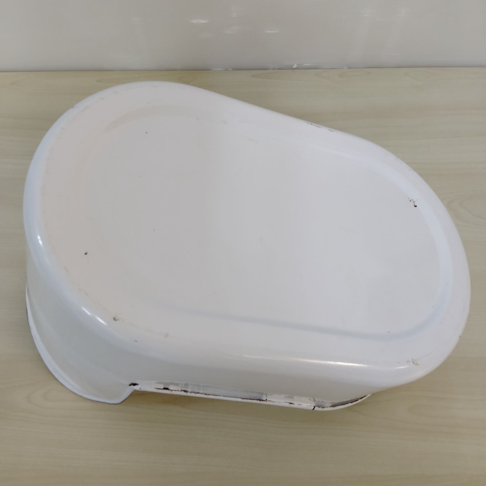 おまる　スマイリー　宮内商店?　昭和30年～37年　ホーロー　昭和　インテリアに おまる スマイリー 宮内商店? 昭和30年～37年 ホーロー 昭和