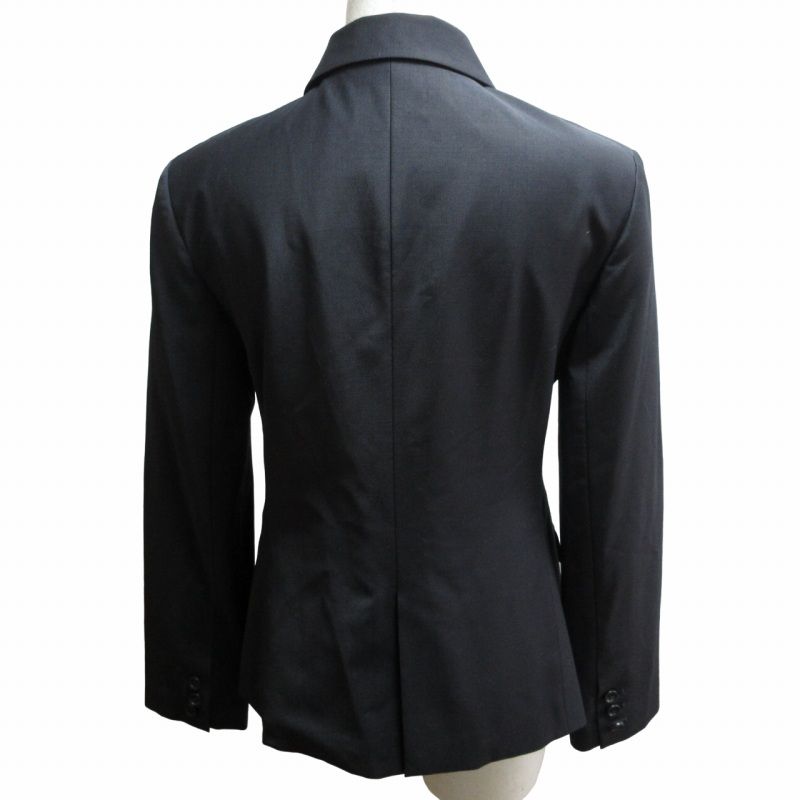 【美品】PLST ネイビー スーツセットアップ　ストレッチ素材　サイズＬ PLST レディース スーツ セットアップ PLST(プラステ)公式