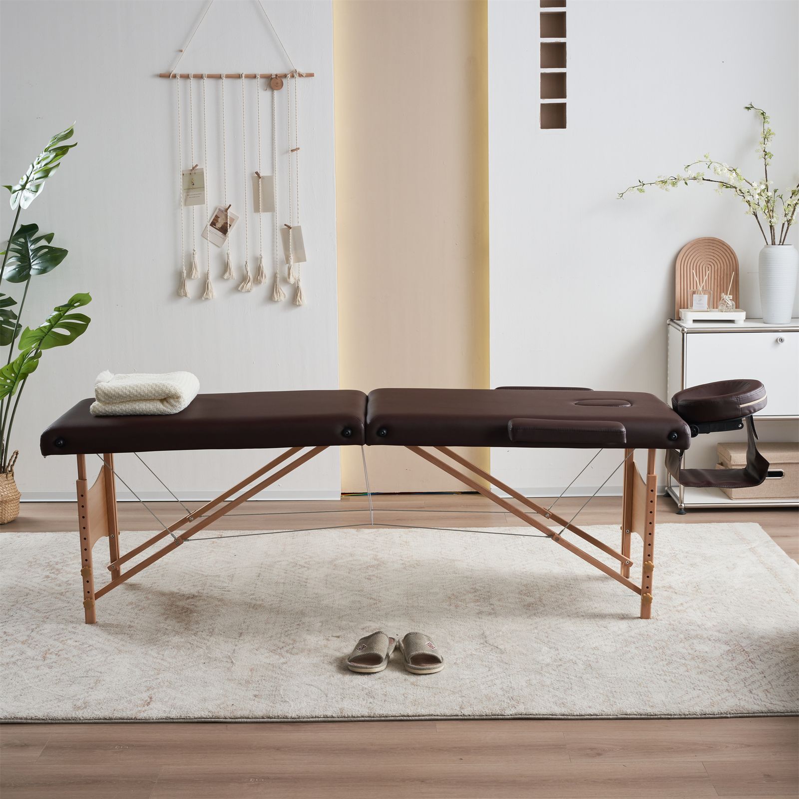 人気商品】【ワイン】 マッサージベッド 折りたたみ コンパクト 超軽量