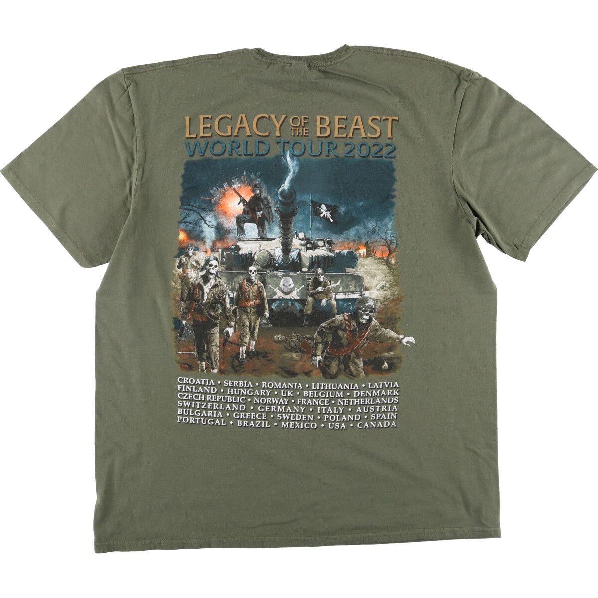 古着 ギルダン GILDAN IRON MAIDEN アイアンメイデン バンドTシャツ 