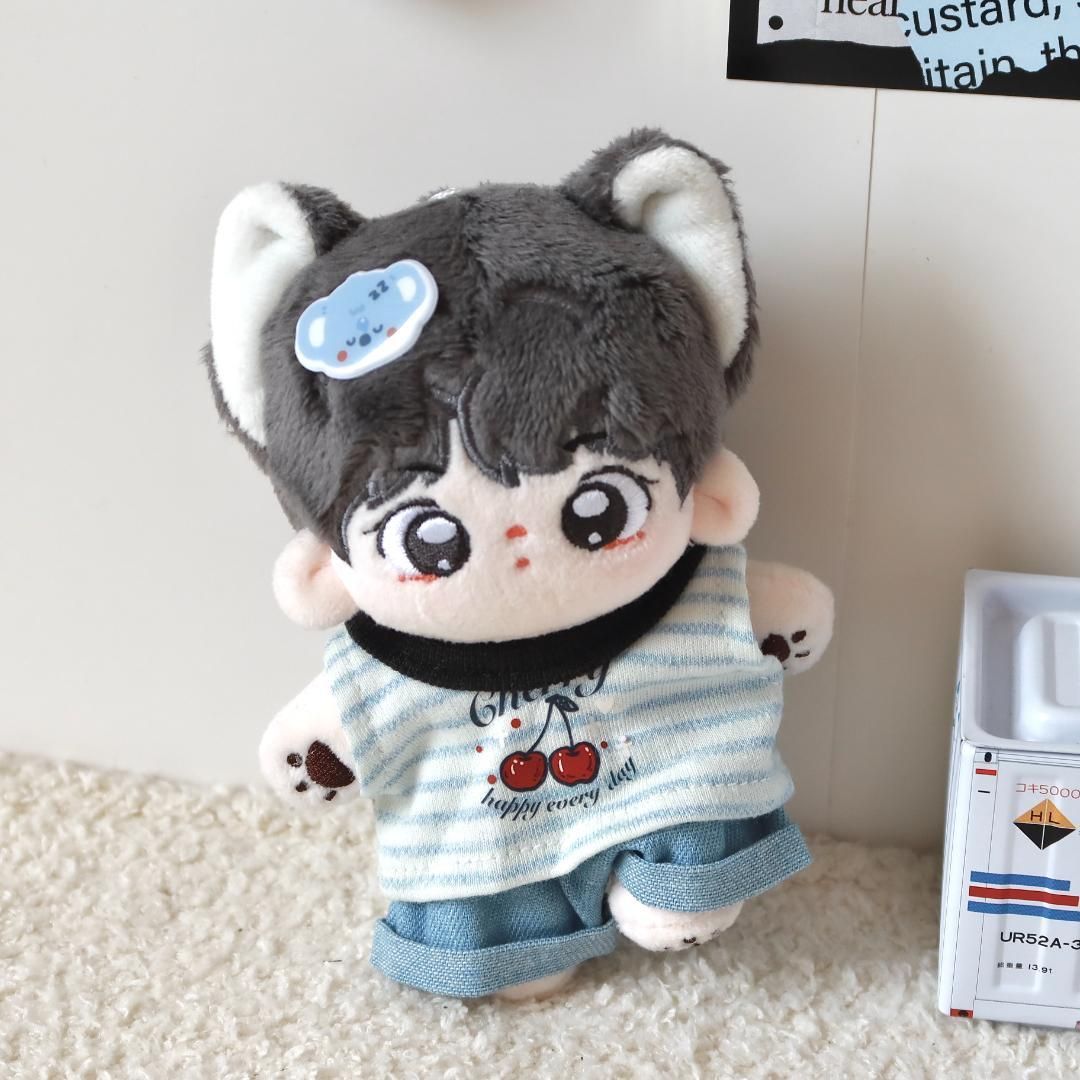 再入荷なし】10cm ぬいぐるみ服 着せ替え 上下セット ちびぬい