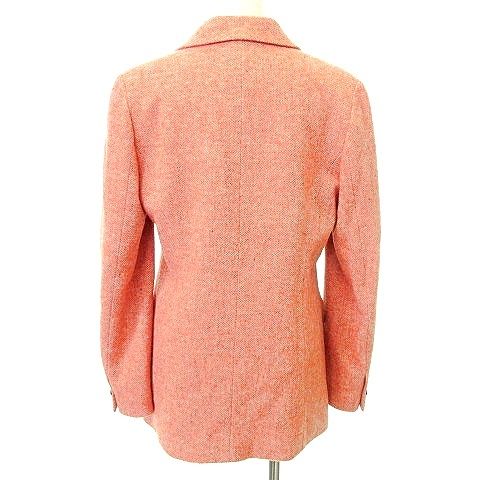 DoCLASSE カシミヤ混ウールリバー／ノーカラージャケット バトン