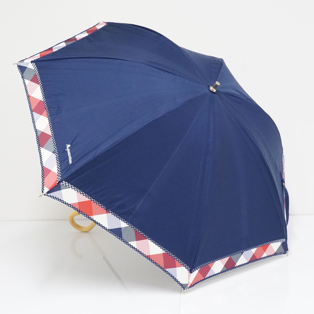 日傘 Aquascutum アクアスキュータム USED品 晴雨兼用 ネイビー