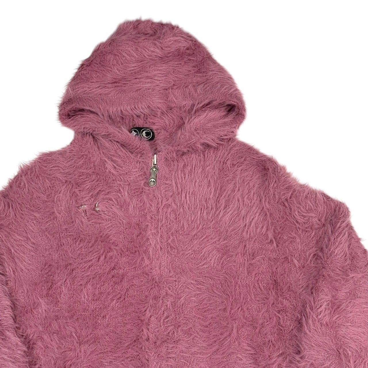 THUG CLUB サグクラブ 24AW ZIP KNIT シャギーファージップアップ 
