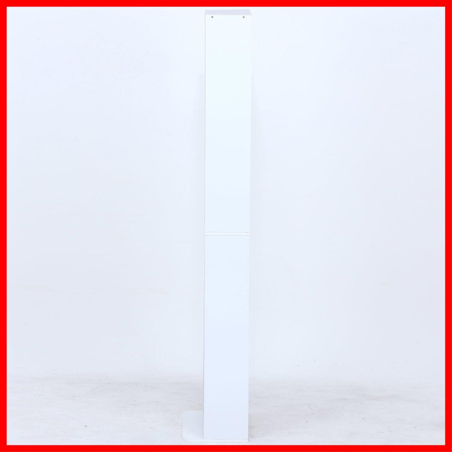 商品 CD DVDラック 10段 本棚 幅42 奥行19 28 高さ180 cm ホワイト リビング収納 可動棚 不二貿易 棚板高さ調節 組立商品 97555