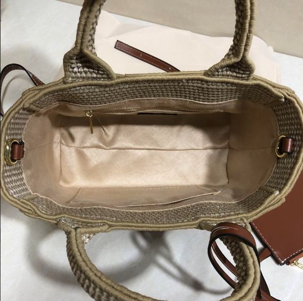 TAIS TOTE SMALL MODEL ラフィア＆カーフスキン タン TAIS TOTE SMALL MODEL ラフィア＆カーフスキン タン