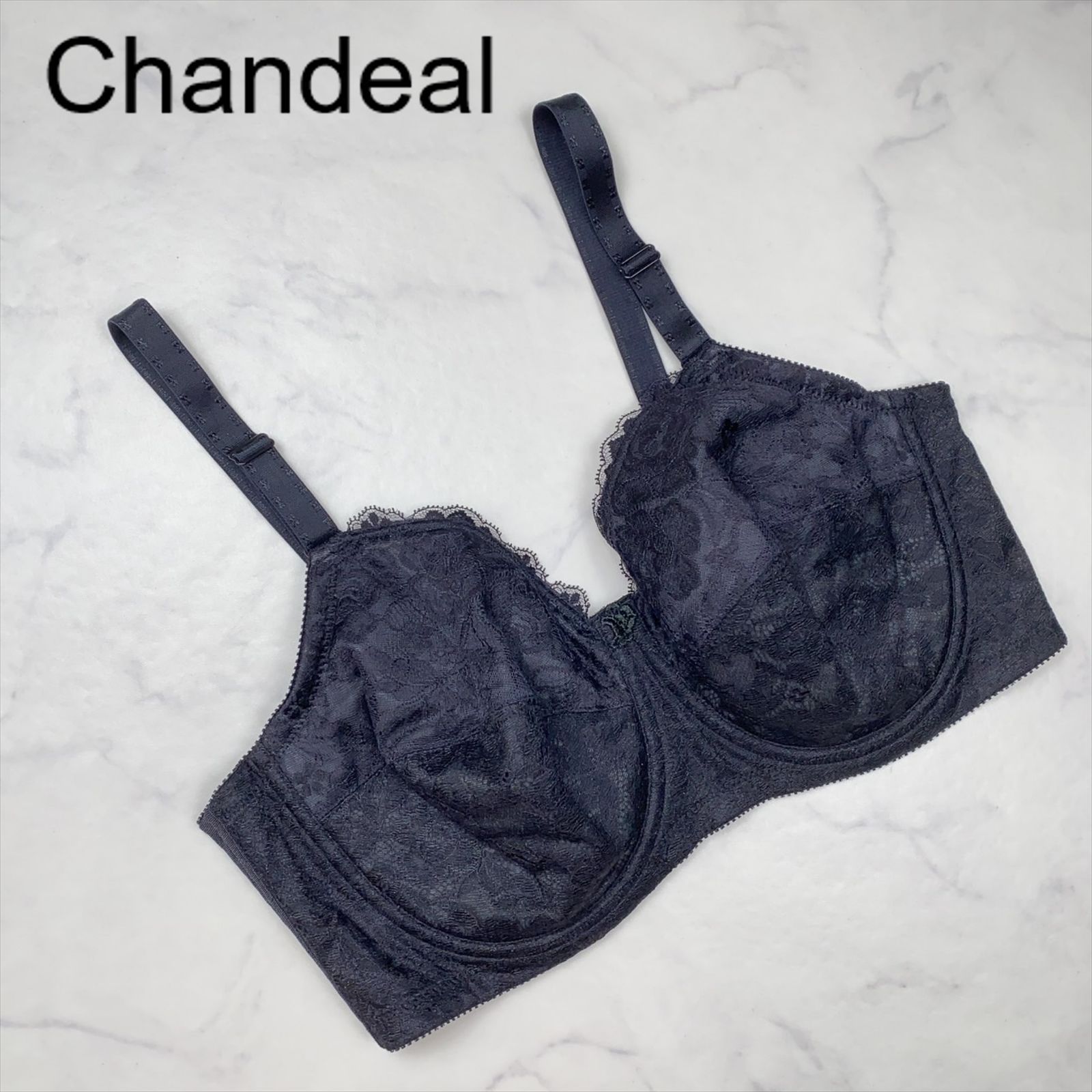 新品未使用】Chandeal シャンデール ブラジャー F80 BL ブラック