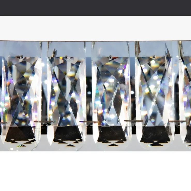 リモコン付き高級ステンレス鋼 K9 クリスタルフラッシュマウント天井  