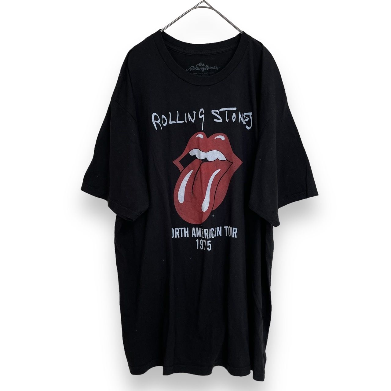 匿名配送】The Rolling Stones ローリングストーンズ ”NORTH AMERICAN TOUR 1975” ツアープリント バンド Tシャツ ベロT メンズ ブラック 黒 夏コーデ USA輸入品 サイズ記載無し - メルカリ