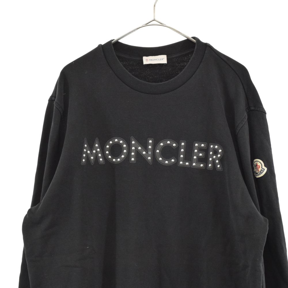 MONCLER (モンクレール) MAGLIA GIROCOLLO スタッズロゴスウェット