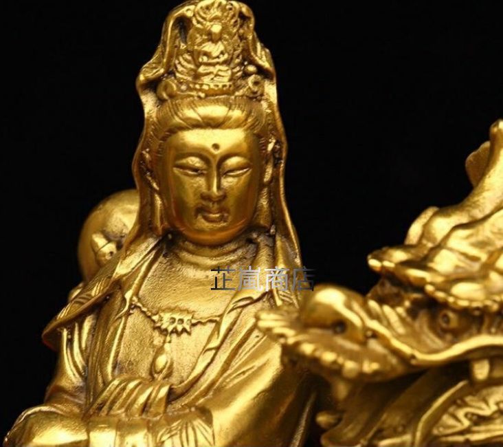 地蔵 菩薩 騎龍観音 銅製 仏像 彫刻 置物 開運 風水 - メルカリ