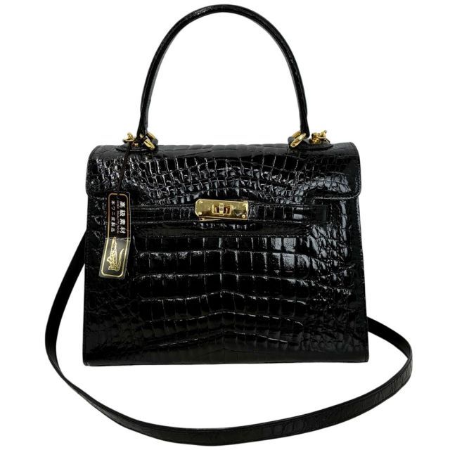 ケリー型2wayバッグ ブラック