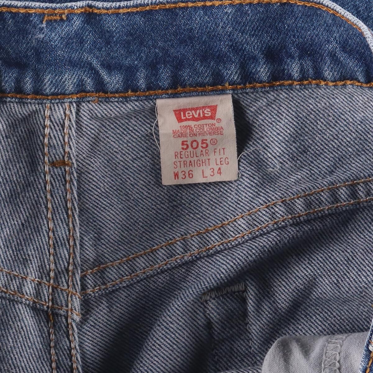 古着 90年代 リーバイス Levi's 505 REGULAR FIT STRAIGHT LEG