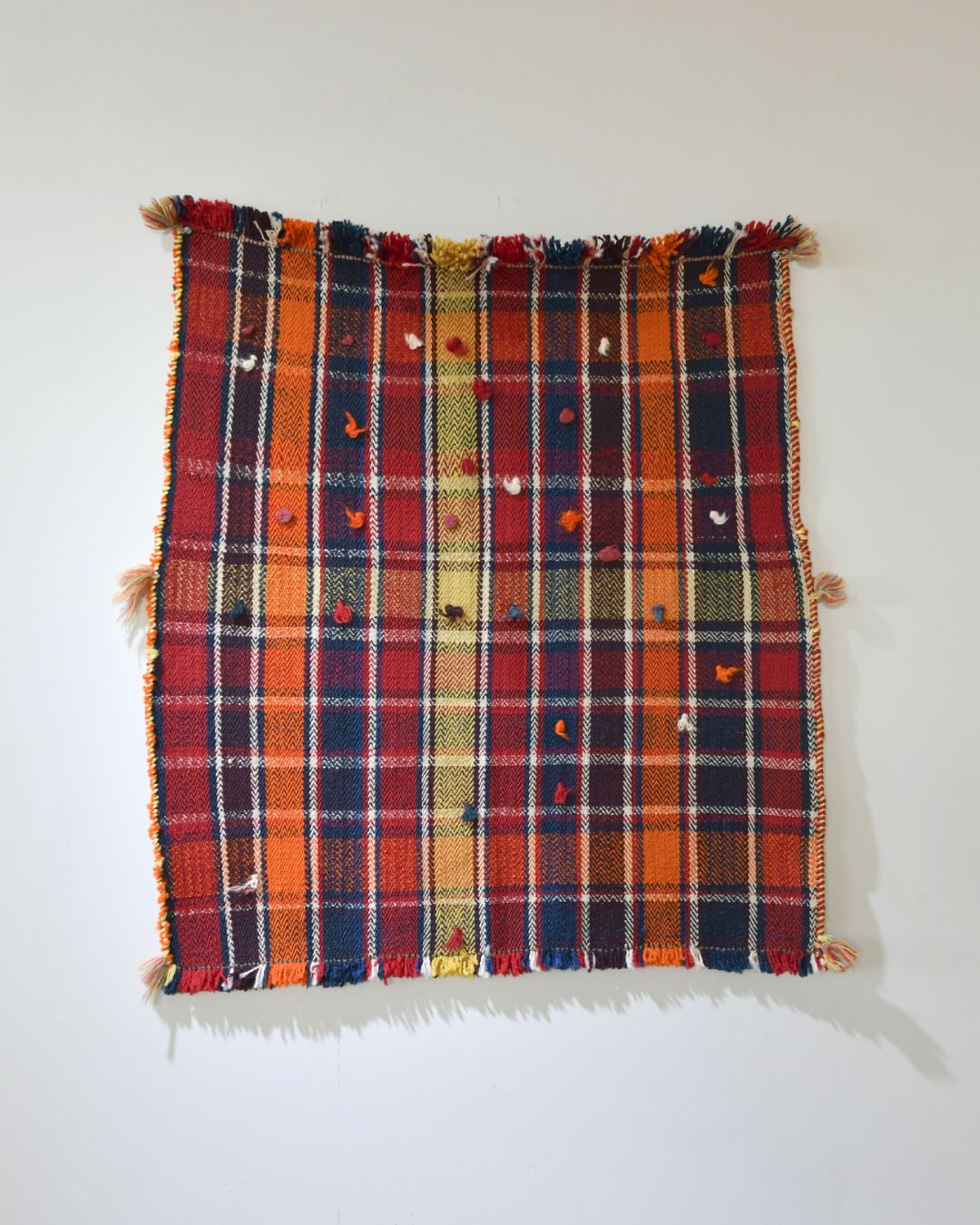 40×40cm ペルシャ絨毯 手織りギャッベ アマレ族 ギャベ 40×40cm