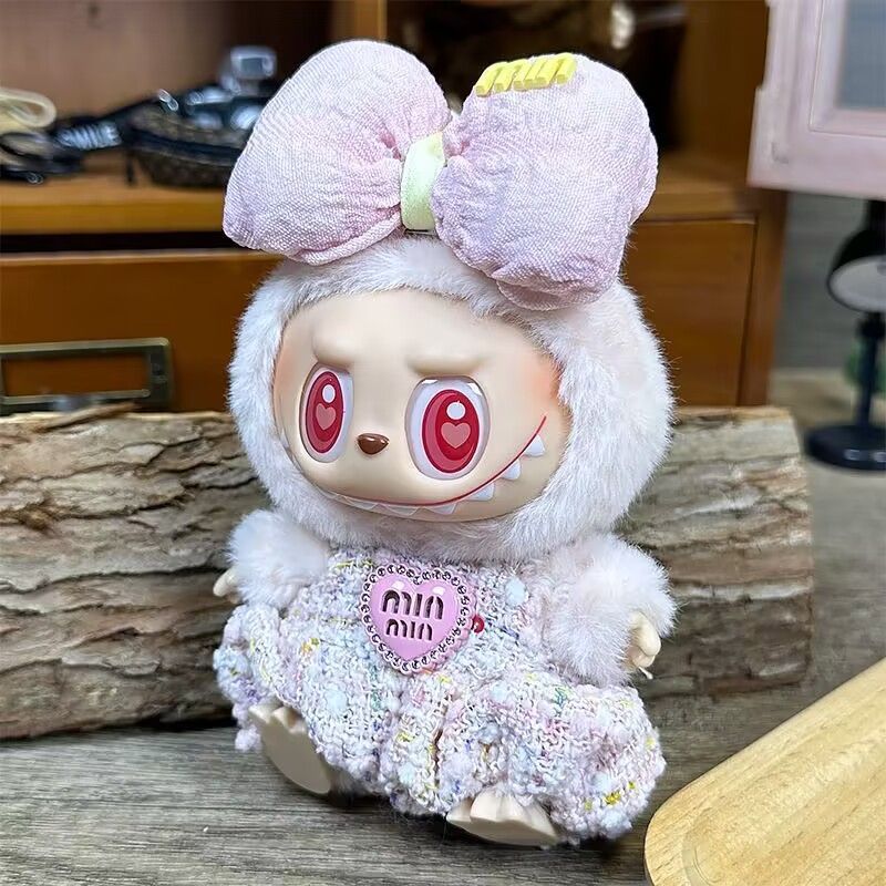 新品2点セット ワンピースlabubuラブブぬいぐるみ服17cm着せ替え