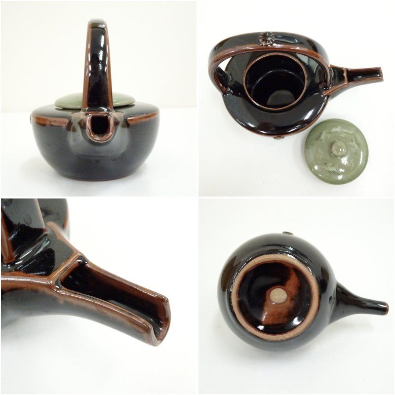  日比野清峰造 雲鶴文銚子 共箱 ちょうし 酒器 おしゃれ 和食器 お酒 料理 ディスプレイ インテリア 懐石 茶道 茶道具 骨董 その他 コップ グラス 酒器