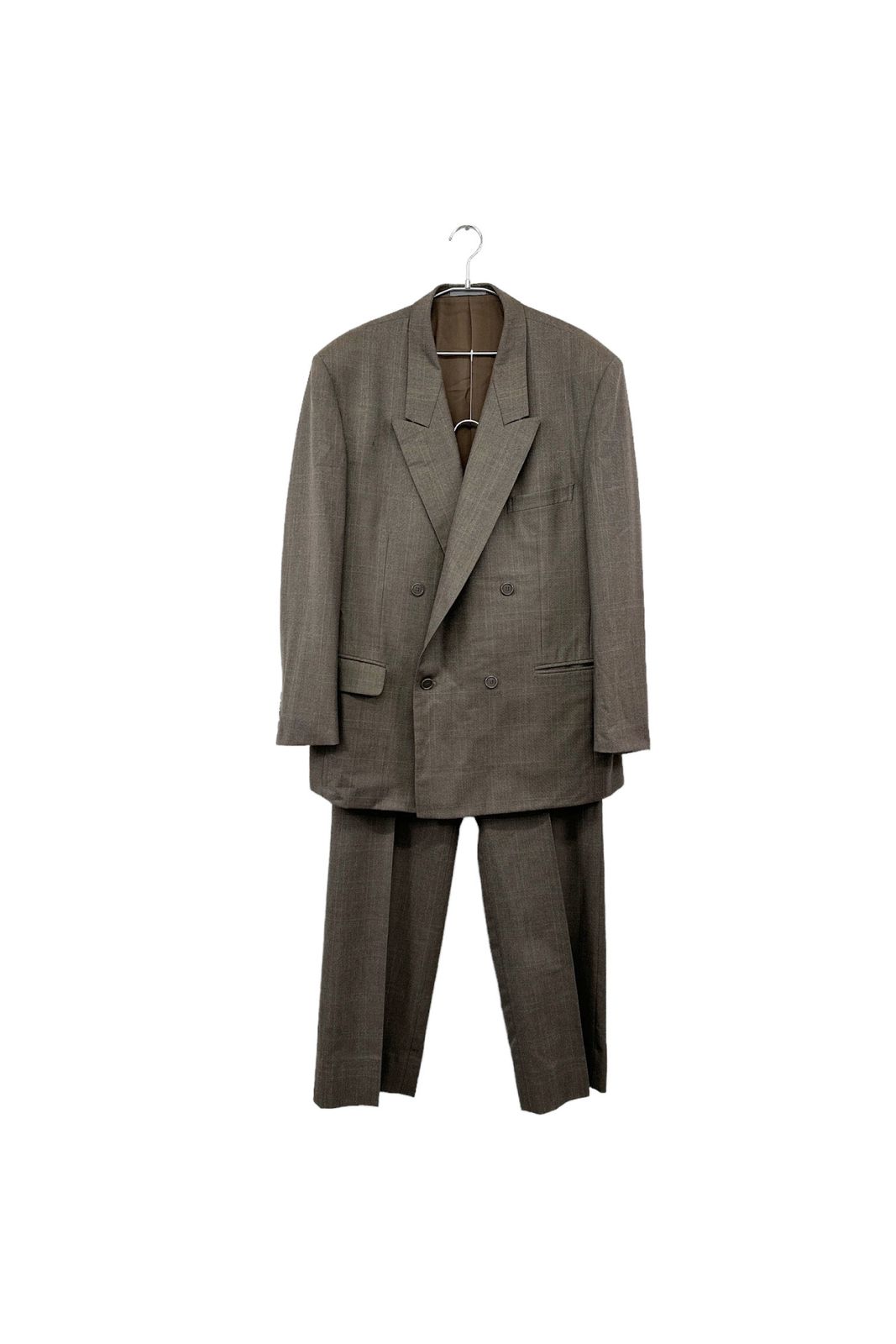 Christian Dior gray check set up クリスチャンディオール セットアップ スーツ ダブル グレー チェック柄 ヴィンテージ 単品 8 買