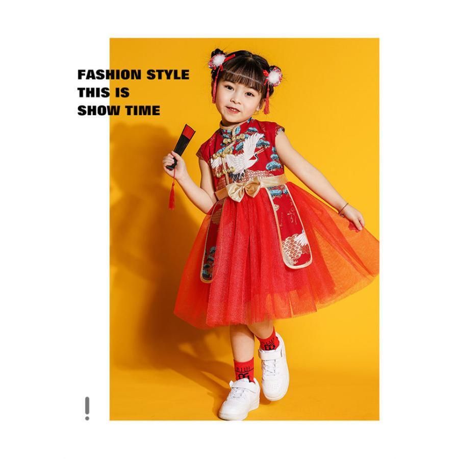 セットアップ キッズ ダンス衣装 ワンピース 男の子 女の子 中華服 漢服 唐装 チャイナ トップス ショートパンツ ヒップホップ ジャズダン
