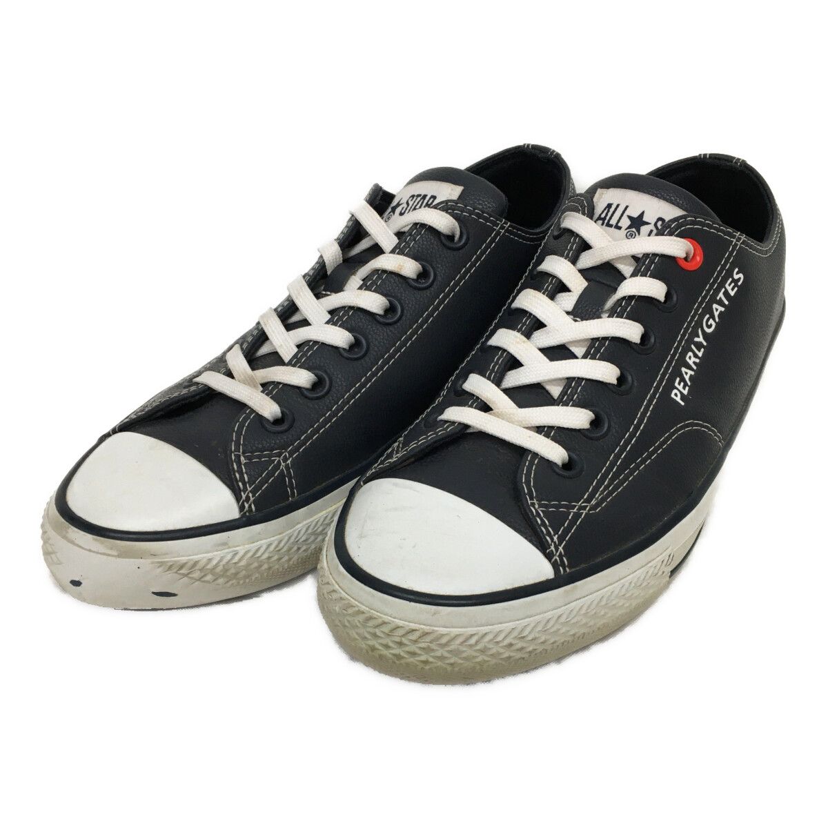 【レディース】パーリーゲイツ × コンバース 24.0 パーリーゲイツ×コンバース スパイクレスシューズ ネイビー 24.0 正規