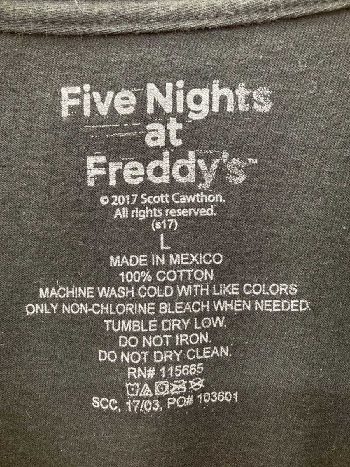 Five Nights at Freddy'S メンズ　Tシャツ　黒