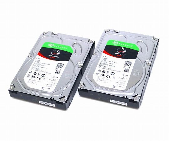 ◇【2本セット】Seagate IronWolf ST4000VN008 4TB/3.5インチ/NAS用SATA HDD Crystal Disk  Infoにて正常動作確認済み NAS用 中古 - メルカリ