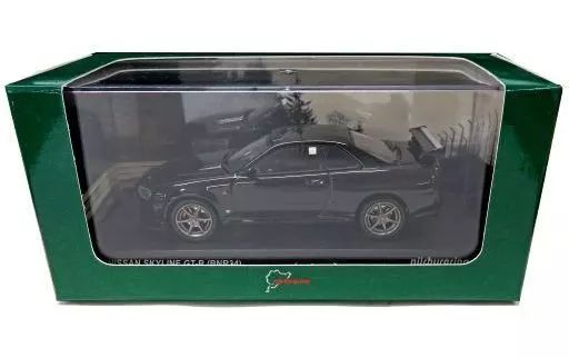 KRINK - 1/43 日産 スカイライン GT-R BNR34 ニュルブルクリンク テストカー(ブラック) 完成品 ミニカー(K03386BK) 京商 KRINK - 1/43 日産 スカイライン GT-R BNR34 ニュルブルクリンク