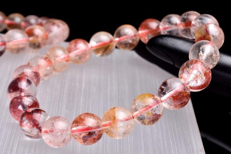 AAA ライモナイトインクォーツ 9.5mm ブレスレット パワーストーン 天然石 _BG2878-95