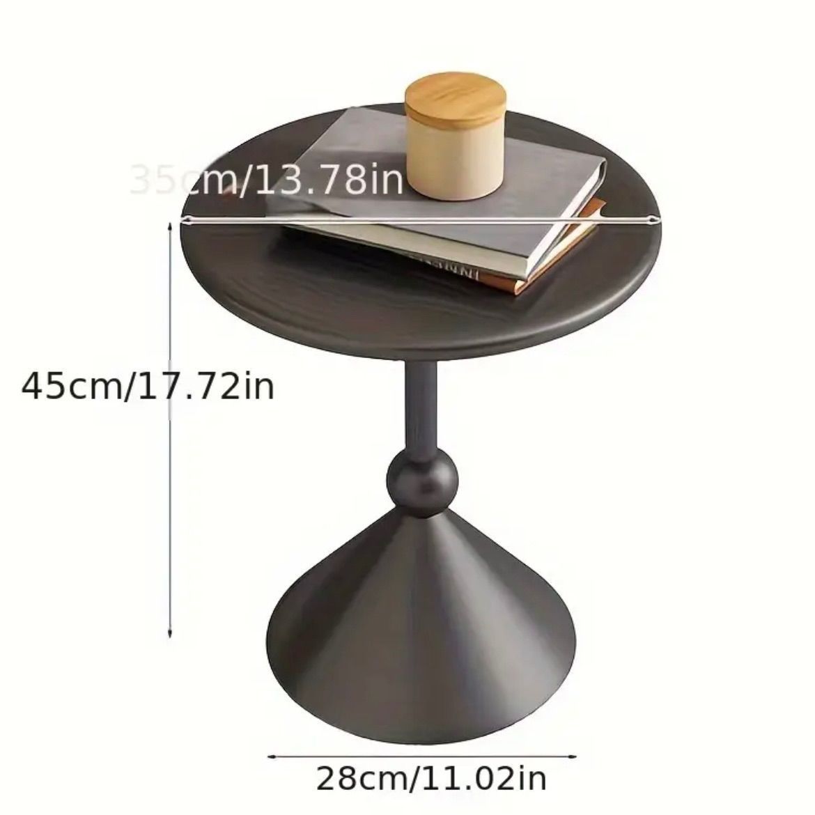 ナイトテーブル サイドテーブル テーブル ミニサイドテーブル モダン 北欧スタイル 北欧モダン モダン北欧風 小スペース コーヒーテーブル 丸い リビングルーム ダイニングルーム ベッドサイド ベッドサイドテーブル おしゃれ シック かっこいい ブラック MARWIL-DEMENAGEMENTS_CH