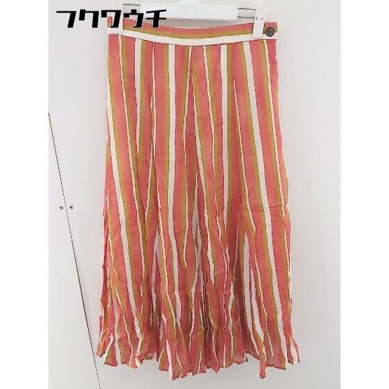 ◇ Lami ラミ リネン混 ロング フレア スカート オレンジ系