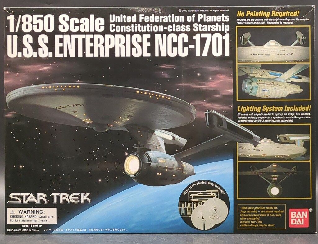バンダイ PRECISION MODEL KIT USS ENTERPRISE NCC-1701 1|850
