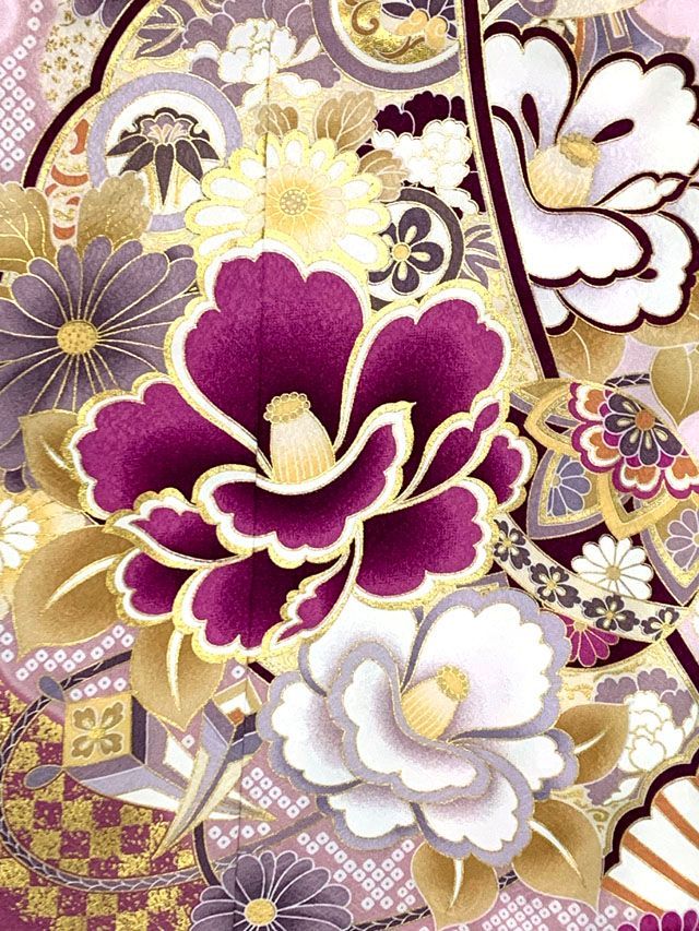 七五三 着物 7歳 コーディネートセット 金駒刺繍 上質合繊 四つ身の着物と結び帯 フルセット 薄ピンク 椿と雪輪 TSRKsc Bf 22230 MM 送り火 豆まき