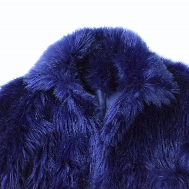 BOWWOW バウワウ 19AW 日本製 TIDY FUR JACKET フェイクファージャケット BW1902-TFJ L BLUE ブルゾン コート アウター【BOWWOW】