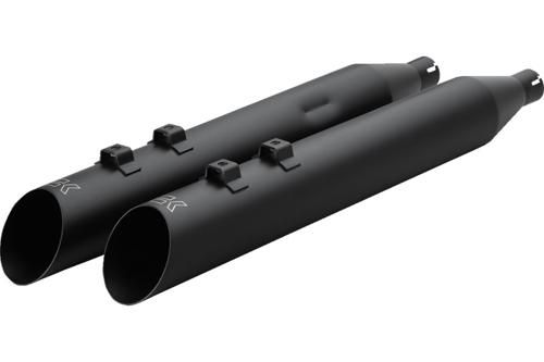 4インチ HP-Plus スリップオンマフラー スラッシュアップ 標準バッフル ブラック 1995～16年ツーリングモデル BRIGHTFACE_UK