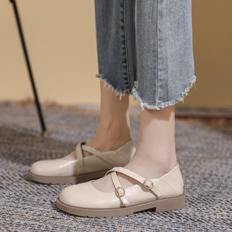 クロスベルトシューズ フラットシューズ