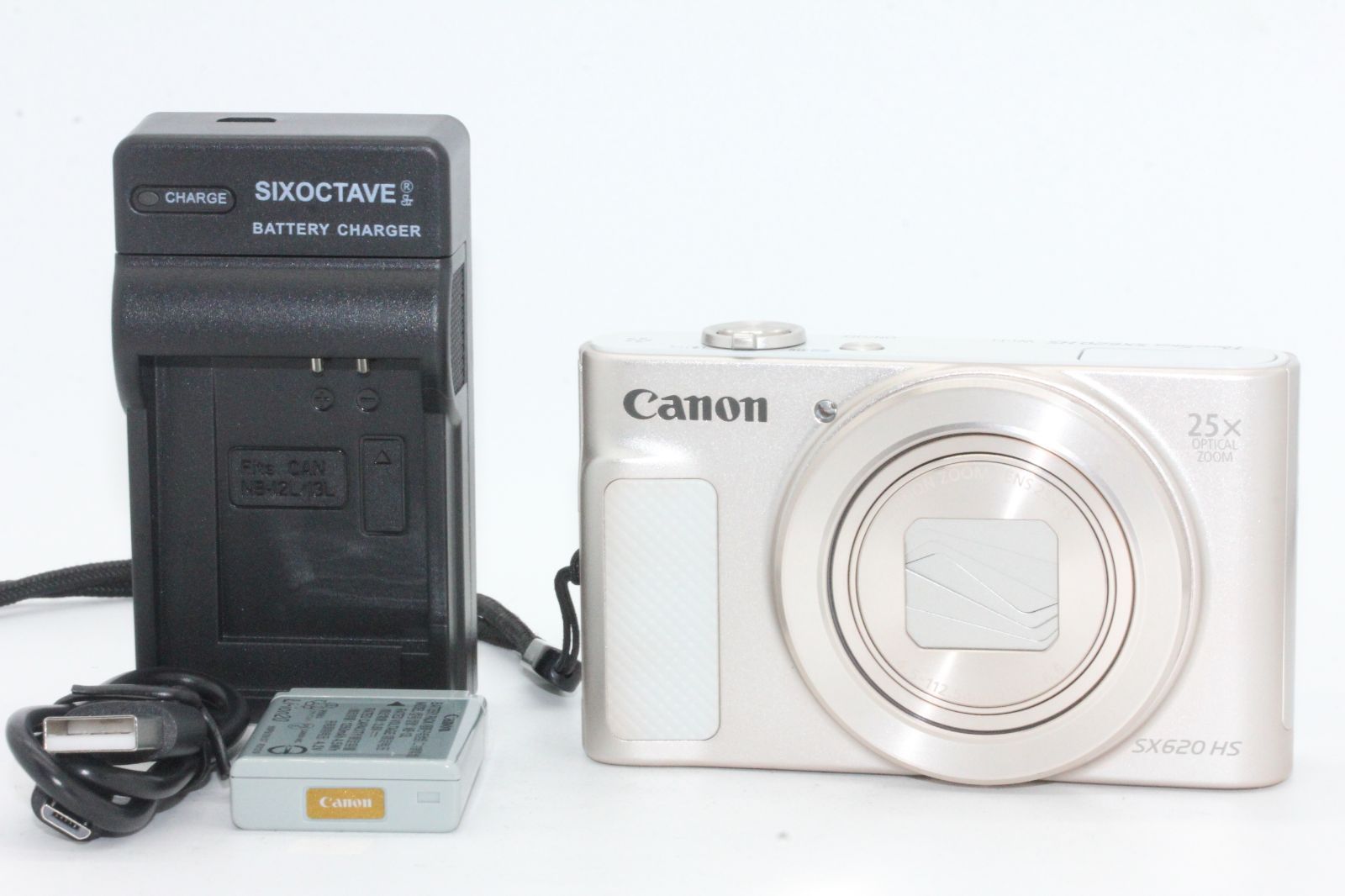 良品 Canon コンパクトデジタルカメラ PowerShot SX620 HS ホワイト