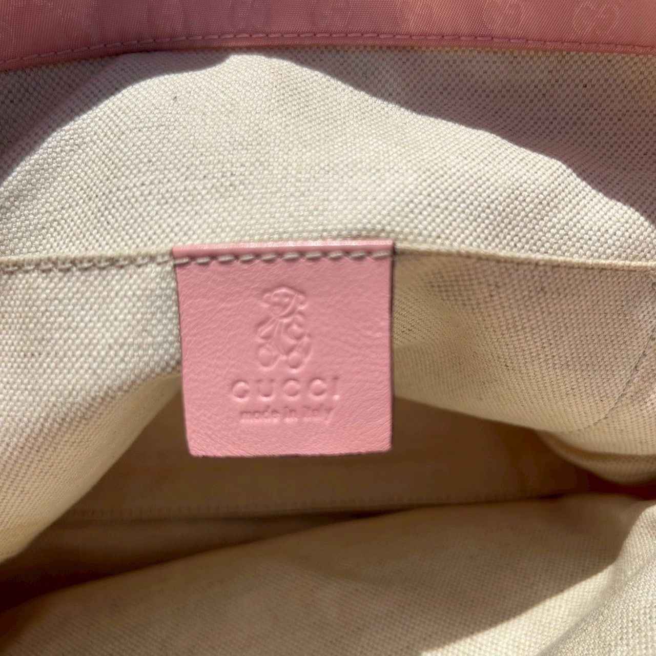 GUCCI グッチ キッズ チルドレンズ レディース ナイロン レザー トート