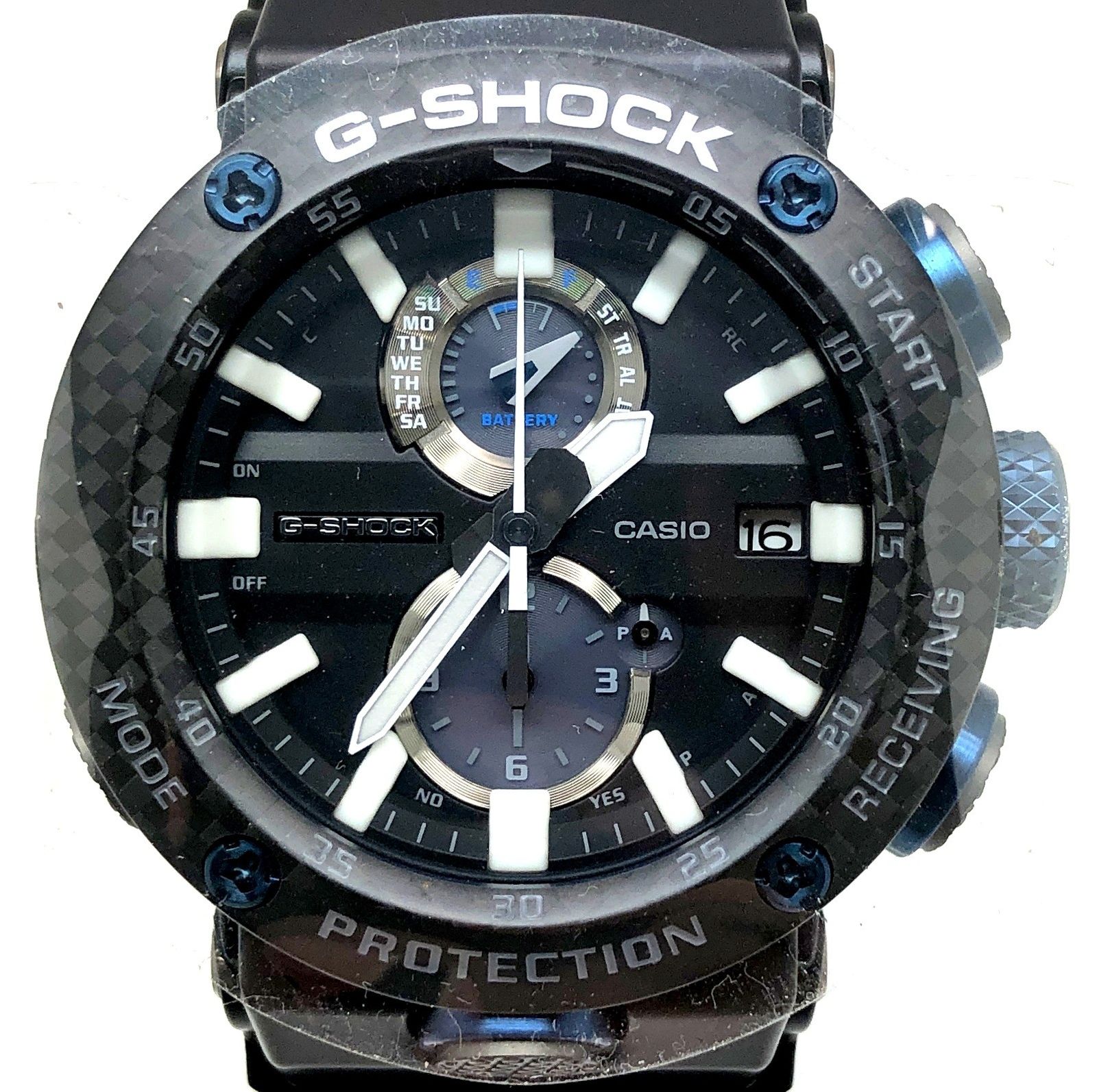 G-SHOCK ジーショック GWR-B1000-1A1 GRAVITYMASTER 電波ソーラー Bluetooth カーボン ブラック×ブルー 2019年3月発売