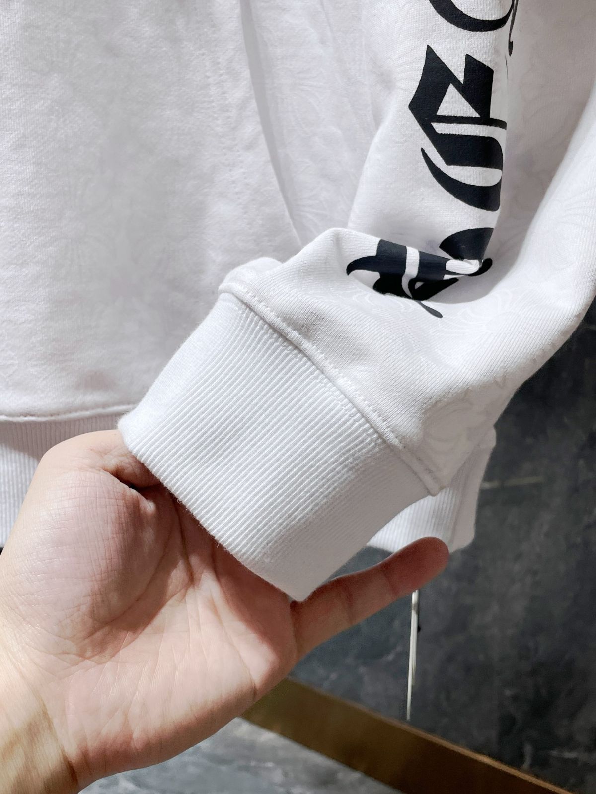 希少♪CH◆ StBarth ホースシューロゴ ホワイトフーディー chrome-hearts-st-barth-