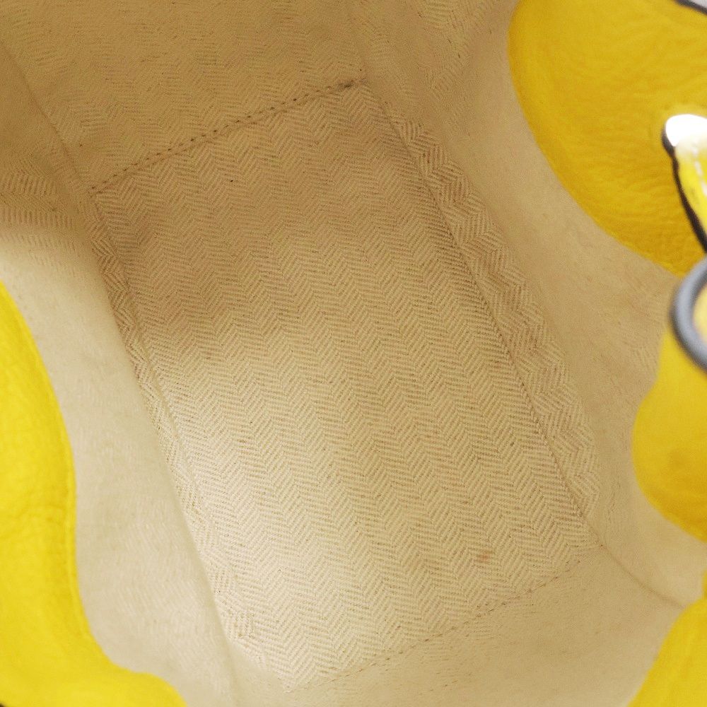 LOEWE (ロエベ) ハンモックミニ ドローストリング イエロー レザー  