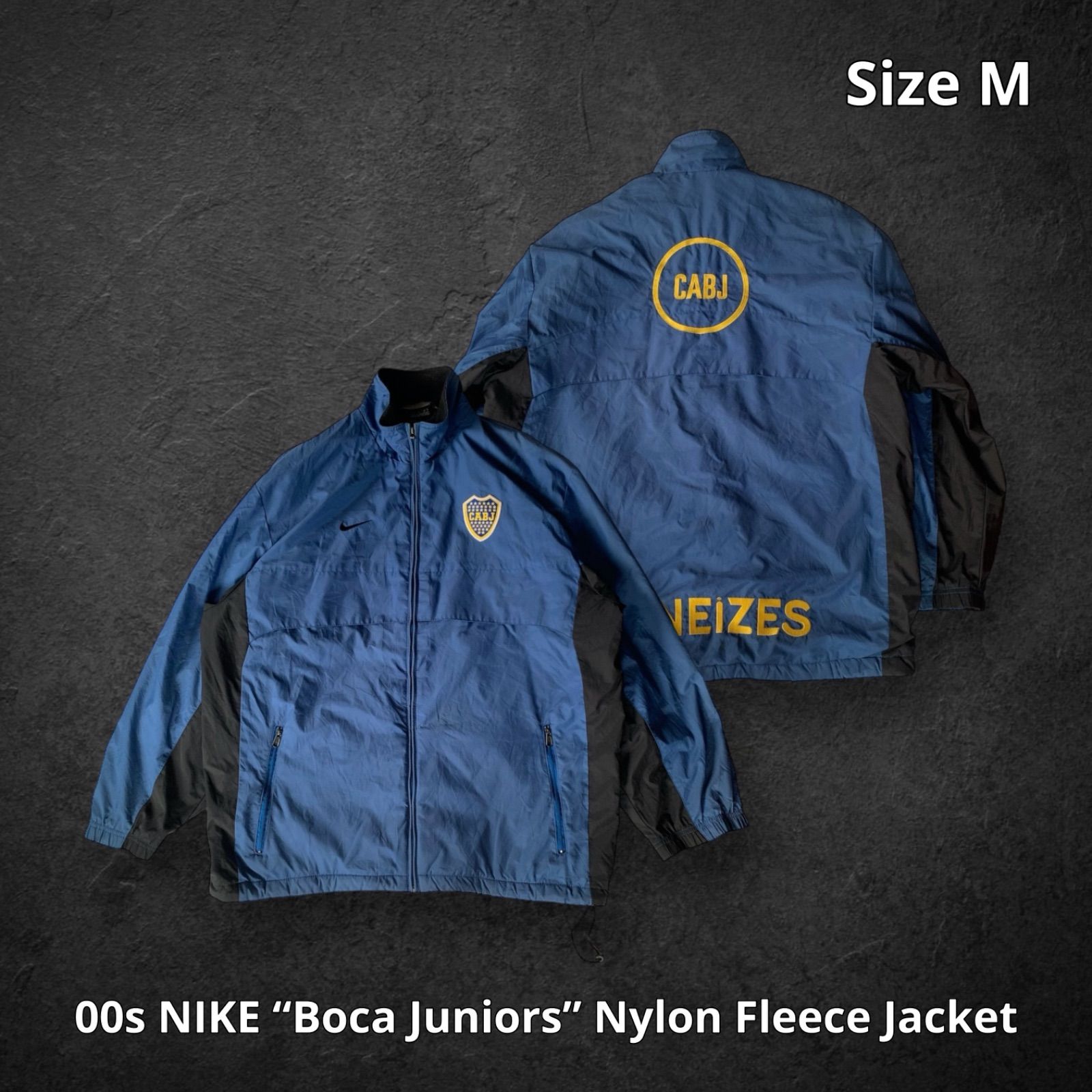 00s NIKE “Boca Juniors” Nylon Fleece Jacket ナイキ ボカ 