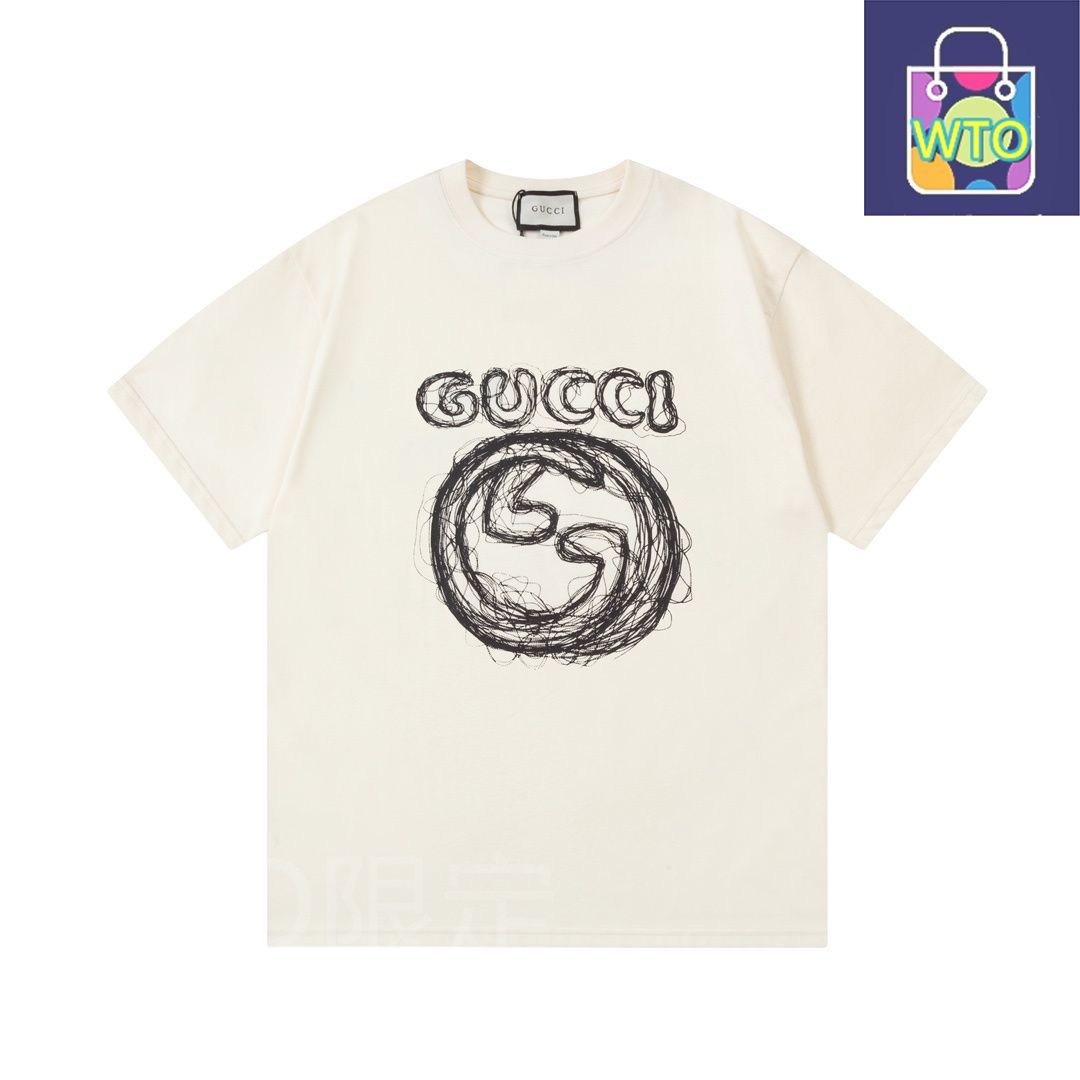 ☆GUCCI☆ ダブル G ロゴ Tシャツ 本日限定特価】GUCCI ダブルGロゴ カーブレタープリントTシャツ