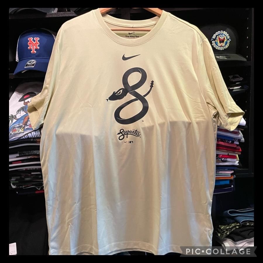 NIKE / ナイキ MLB D.BACKS アリゾナ・ダイヤモンドバックス 半袖Tシャツ メンズ シティ コネクト ビッグロゴ NKGK-79W-DKS-LP0 TEAM GOLD 野球 メジャー XLサイズ